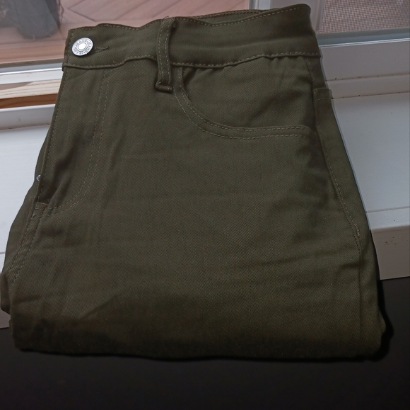 New Green High Waisted Skinny Jeans - Picture 12 of 12